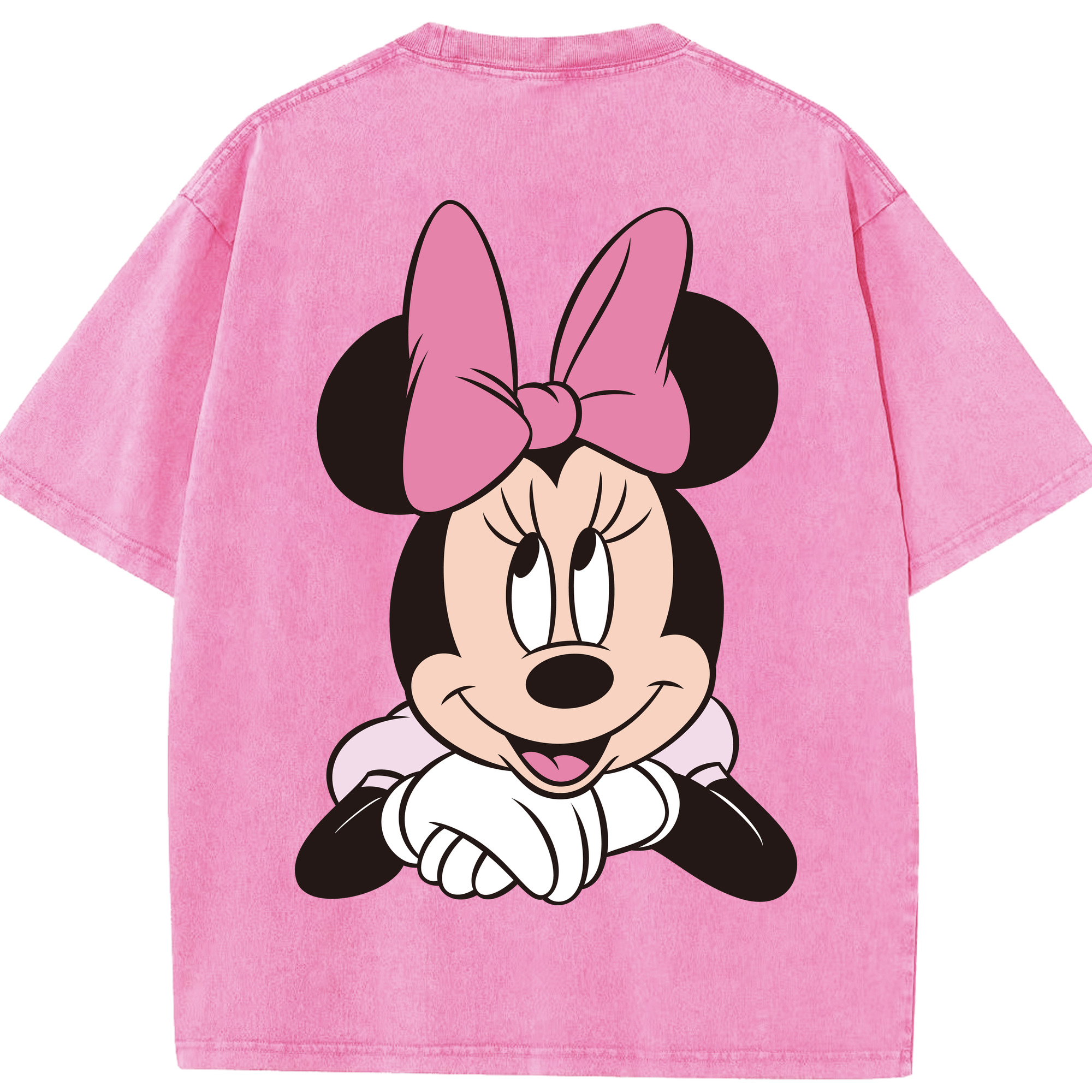 （画像用） ミッキーマウス Mickey Mouse 綿100% ヴィンテージ風 半袖Tシャツ（背面プリント）